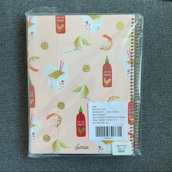 Spiral Notebook - Sriracha and Takeout Design - Picture 2 of 3